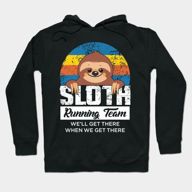 Funny Sloth Running Team Gifts Runner Running Lover Motivation Hoodie by You'reStylish